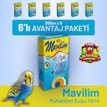 Mavilim Muhabbet Kuşu Yemi - 6 Adet 300 G