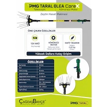Taral Olea Core-x Teleskopik Zeytin Hasat Silkme Makinesi