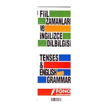 İngilizce Fiil Zamanları ve Dilbilgisi Tablosu- Fono Yayınları