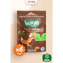 Hummorganic Organik Vegan Keçiboynuzlu ve Fındıklı Kurabiye Atıştırmalık Paketi - 6 adet