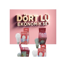 Led Ampul 10,5 W 75w869lm/ 360 Beyaz Işık 4 Lü Eko Pk