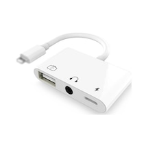 Ally 3in1 Lightning to 3.5 MM USB Kamera Okuyucu OTG
