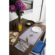 Dekoratif Baskılı Keçe Amerikan Servisi, Supla 2'Li Servis Takım  -425 Çok Renkli