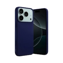 Newface Apple İphone 17 Pro Nano İçi Kadife Silikon - Lacivert
