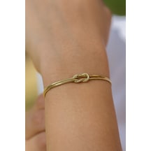 Çgk Çiğdem Gürel Kuyumculuk 14 Ayar Aşk Düğümü Balıksırtı Altın Bileklik Gold