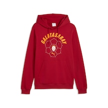 Puma Galatasaray Ftblculture Erkek Kapüşonlu Sweatshırt 786842 01 Kırmızı