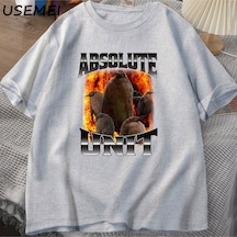 Flood Of Style Pesto The Penguin Absolute Unit Tshirts Rap Fire Style Viral Meme Pop Culture Men's T-shirt C Gri