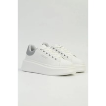 United Colors Of Benetton Benetton 10232 İthal Yüksek Düz Taban Bağcıklı Kadın Sneaker Spor Ayakkabı 001