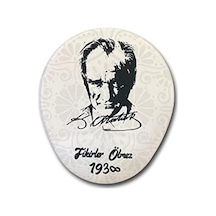 Ln-1938 Fikirler Ölmez Atatürk Desenli Ergonomik Suya Dayanıklı Bileklikli Mouse Pad