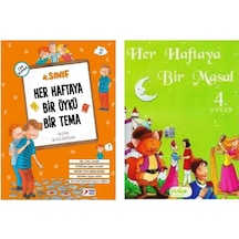 Yuva 4. Sınıf Her Haftaya Bir Öykü Bir Tema + Her Haftaya Bir Masal 2 Kitap