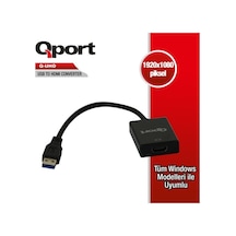 Qport Q-Uhd Usb 3.0 To Hdmi  Çevirici