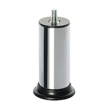 Eroğlu Çap 51 Plastik Bingolu Baza Ayağı M8 Saplamalı Krom 12 Cm Metal