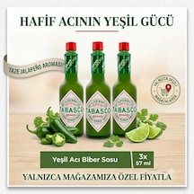 Tabasco Yeşil Acı Biber Sosu 57 Ml X 3 Adet
