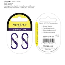 Nite-Ize S-Biner Plastik Size  0 Purple