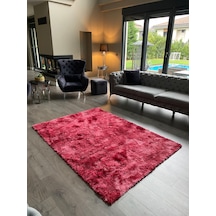 Batik Tavşan Fuşya Yumuşak Dokulu Peluş Halı Dikdörtgen