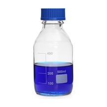 Cam Şişe 500 Ml Vida Kapaklı Laboratuvar Otoklav Şişe