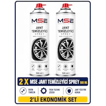 Mse Pro Jant Temizleyici Sprey 500 Ml X 2 Fren Tozu, Yağ Ve Kir Sökücü Derin Temizlik