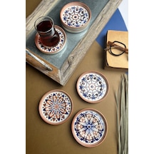Tabak Evi Stoneware Mozaik Red Sefa 6 Lı Çay Tabağı 10cm Çok Renkli