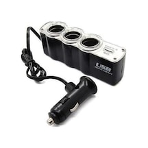 In-car Çakmak Çoğaltıcı 12v 3lü+usb Girişi