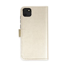 Huawei Y5p Kılıf Trend S Plus Kapaklı Kılıf - Gold 0.2M-Çok Renkli
