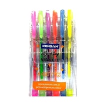 Pensan My-King Neon Fosforlu Jel Kalem Seti 6Lı