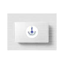 Maşallah Etiketi Nazar Boncuğu Mavi Yuvarlak Mat Sticker Bebek Partisi Kutlama 4 Cm 90 Adet Çok Renkli