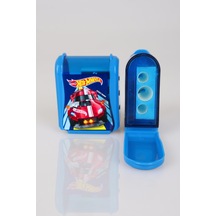 Yeni Sezon Lisanslı Hot Wheels "tekli" Çift Bıçaklı Kalemtraş Altın