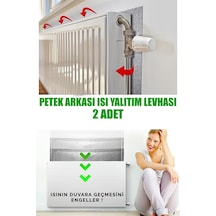 2 Adet Petek Kalorifer Radyatör Arkası Folyolu Plaka Isı Yalıtım