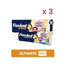 Ultimate Ferah Tat Diş Protezi Yapıştırıcı Krem 40 G - 3 Adet