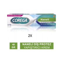 Diş Protezi Yapıştırıcı Krem Naneli 40gr 2 Adet