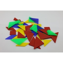 Luga Atölye Renkli Tangram Seti Zeka Geliştiren Eğlenceli Bulmaca