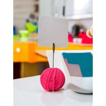 Pembe Fosforlu Yumak Fotoğraf Not Tutacak Hediyelik Ofis Masası Pembe