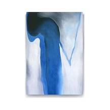 Georgia Okeeffe - Siyah Mavi Ve Gri Tablosu - 70x100cm