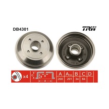 Arka Fren Kampana Corsa C 01 11 Abs Siz 9196287-418000-9004416-24401369