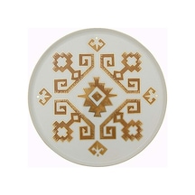 18cp18 Arabesque 18 Cm Düz Tabak D1 Beyaz