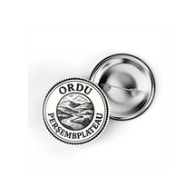 5 Adet İğneli Çanta Rozeti - Perşembe Yaylası - Ordu - 44 MM Çok Renkli