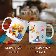 Kişiye Özel Winnie The Pooh Tasarımlı Beyaz Kupa