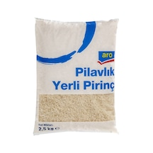 Aro Pilavlık Pirinç 2,5 Kg - İri Taneli, Tane Tane Ayrılan Pilavlık Pirinç 3'li Ekonomik Paket Tarı