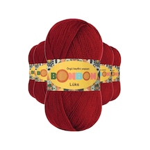 Tedar 5 Adet Lüks Patik İpi Yünü Koyu Kırmızı 98296 Najmaddin (No:1) 8.5Cm X 10.5 Cm