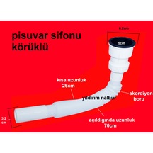 Pisuvar Sifonu Körüklü Sifon Pis Suvar Gider Borusu Uzayan