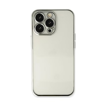 Newface - 598 - İphone 13 Pro Max Kılıf Razer Lensli Silikon - Csmo-tex - - Gümüş