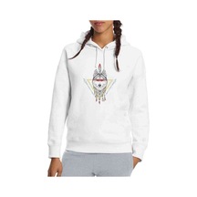 Dreamcatcher Wolf Baskılı Beyaz Kadın Kapşonlu Sweatshirt Dreamcatcher Wolf Baskılı Beyaz Kadın Kapşonlu Sweatshirt