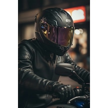 Gıvı 50.x Arachno Mat  1 Renkli 1 Şeffaf Vizörlü Motosiklet Kask İridyum Vizör + Şeffaf