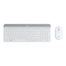 Logıtech Mk470 Beyaz, 920-009436, Kablosuz, Türkçe Q, Klavye Mouse Set