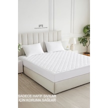 %100 Mikrofiber Kapitone Yatak Koruyucu Alez Full Kenar Çarşaf Fitted Tek Çift Battal Bebek Beyaz