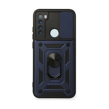 Newface - 991 - Xiaomi Redmi Note 8 Kılıf Pars Lens Yüzüklü Silikon - Aconcept - - Lacivert
