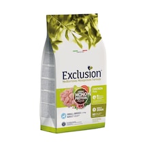 Exclusion Mediterraneo Monoprotein Düşük Tahıllı Tavuklu Ve Narlı Küçük Irk Yetişkin Köpek Maması 2 KG