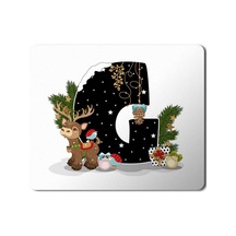 Yeni Yıl Merry Christmas Yılbaşı'na Özel G Harfi Mousepad Mouse Pad