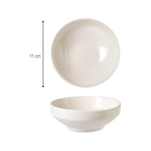 24'lü Toledo Kase Konik 11cm Krem Rinart