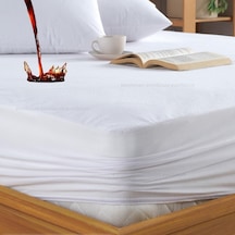 Mikrofiber Fitted Sıvı Geçirmez Alez - Tek-çift Kişilik Alez- Yatak Koruyucu Çarşaf 90x190 Beyaz